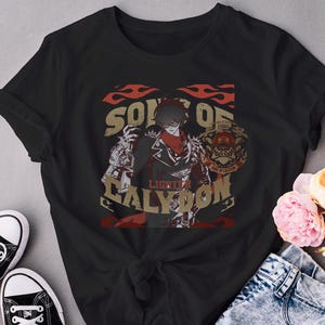 Lighter Zenless Zone Zero Stylish Streetwear Graphic Tee | ZZZ Agent Lighter Sons of Calydon Inspired Aesthetic Unisex Softstyle T-Shirt