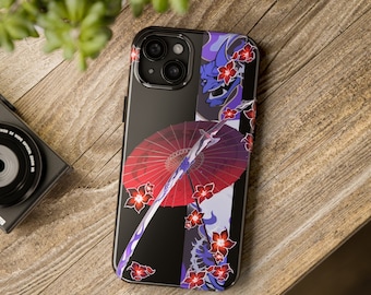 Acheron Honkai Star Rail Subtle Umbrella Sword Aesthetic Themed tough phone case | iPhone 7, 8, X, 11, 12, 13, 14, 15, and more!