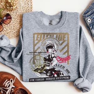 Ellen Joe Zenless Zone Zero Stylish Streetwear Graphic Tee | Victoria Housekeeping ZZZ Cozy Heavy Blend Unisex Crewneck Sweatshirt Sweater