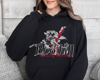 Boothill Honkai Star Rail Aesthetic | Unisex Cozy Heavy Blend Hooded Sweatshirt Hoodie Sweater | Monochrome Pop Art Manga Subtle Graphic