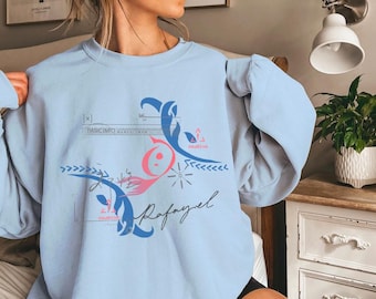 Rafayel Crewneck Sweater Love and Deepspace chest symbol Subtle Inspired Graphic Text Minimalistic Streetwear Subtle Cozy Unisex Sweatshirt