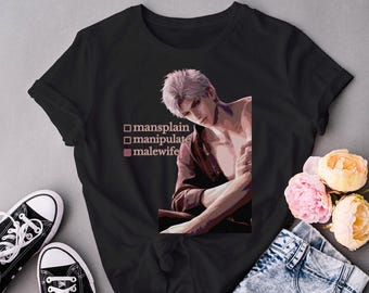 Sylus Love and Deepspace Inspired Funny Meme Malewife Quote Streetwear Graphic Tee | LADS Otome Game Aesthetic Unisex Softstyle T-Shirt