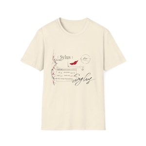 Sylus Love and Deepspace Inspired Subtle Graphic Text Minimalistic Signature Quote Streetwear Tee | LADS Otome Game Unisex Softstyle T-Shirt Natural