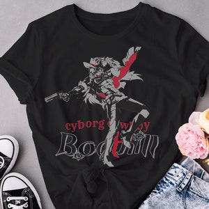 Boothill Honkai Star Rail Manga Subtiele grafische esthetiek | T-shirt met grafische print Esthetisch uniseks softstyle-T-shirt | Monochroom pop-art