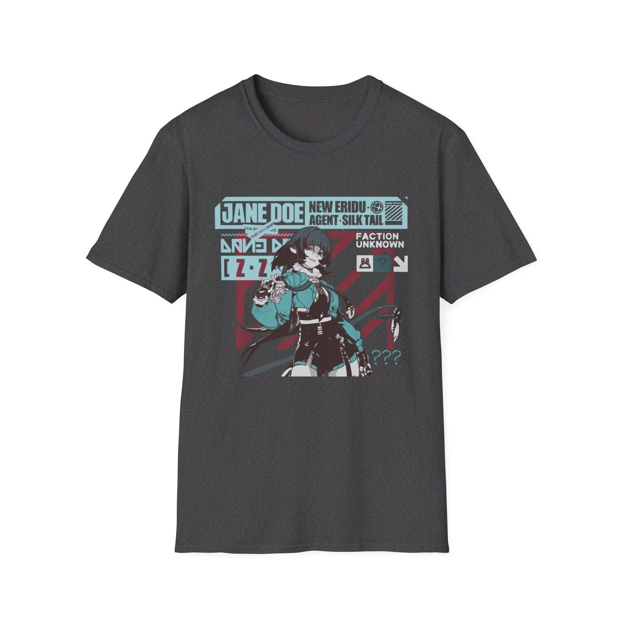 Jane Doe Zenless Zone Zero Stylish Streetwear Graphic Tee | ZZZ 
