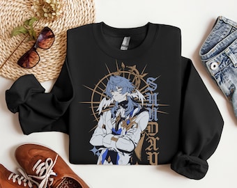 Sunday Honkai Star Rail Manga Subtle Graphic Aesthetic |  Unisex Cozy Heavy Blend Crewneck Sweatshirt Hoodie Sweater