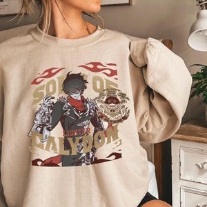 Lighter Streetwear Crewneck Zenless Zone Zero Manga Stylish Pullover Sweatshirt ZZZ Agent Sons of Calydon Inspired Cozy Sweater ZZZero