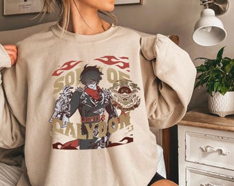 Lighter Streetwear Crewneck Zenless Zone Zero Manga Snygg Pullover Sweatshirt ZZZ Agent Sons of Calydon Inspirerad Mysig Tröja ZZZero