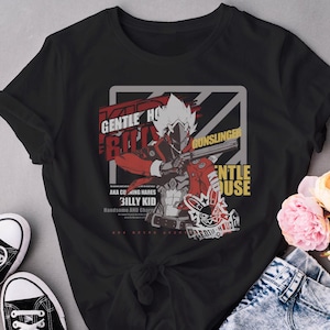 Billy Kid Zenless Zone Zero Stylish Streetwear Graphic Tee | Cunning Hares Gentle House ZZZ Inspired Aesthetic Unisex Softstyle T-Shirt