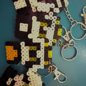 Murder Drones Perler Bead Keychains