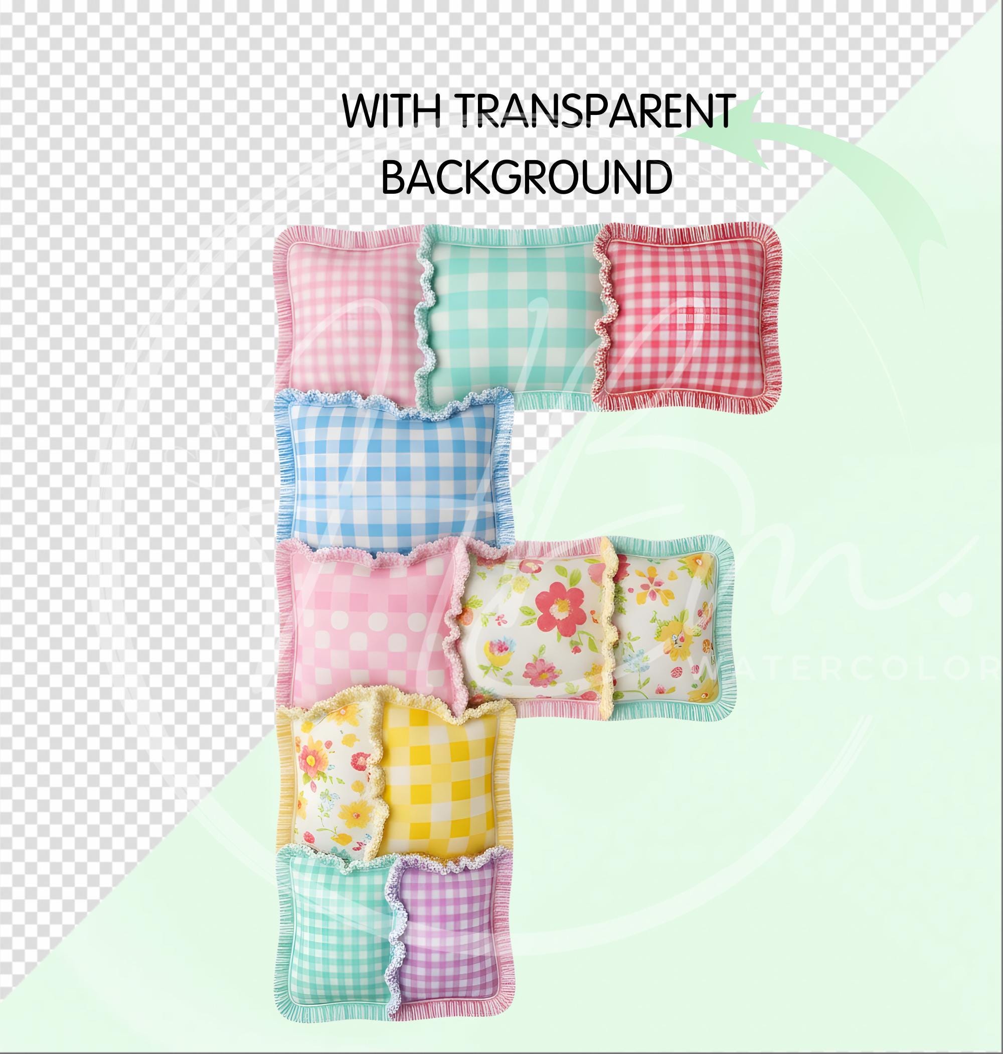 Faux Patchwork Alphabet PNG Clipart Bundle, Quilted ABC Letters Graphic ...