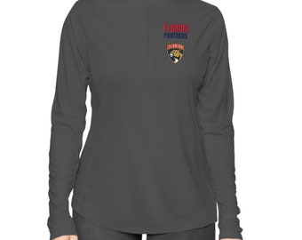 Florida Panthers Women Quarter-Zip Pullover, NHL Ice Hockey Gift For Her, Girlfriend Gift Idea, Sports Lover Gift, Matching Set Couple