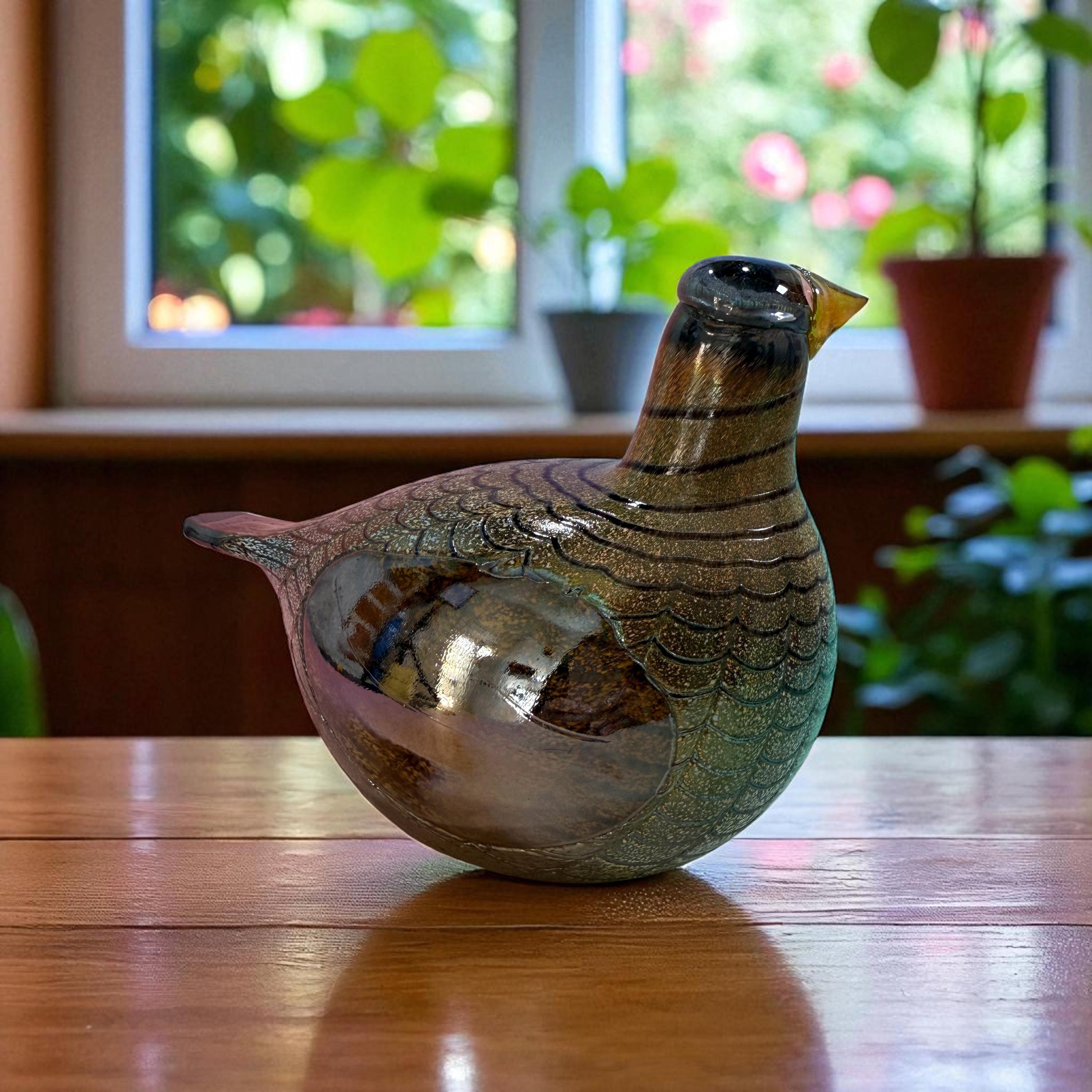 工芸品  birds oiva toikka wood grouse Oiva Toikka Wood Grouse Glass Bird: Iittala Finnish Design