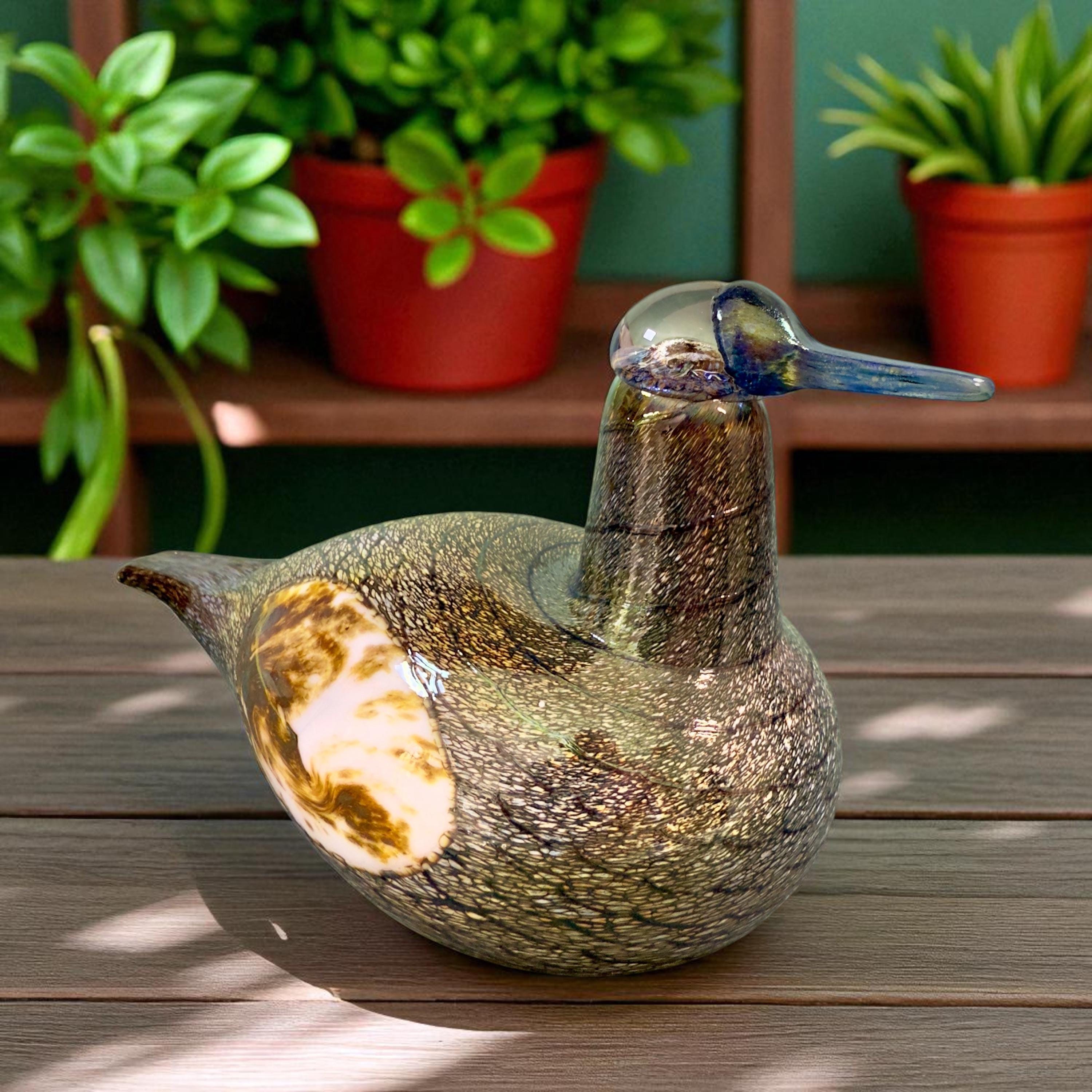 Oiva Toikka Glass Bird – Female Duck - Iitalla, Nuutäjarvi