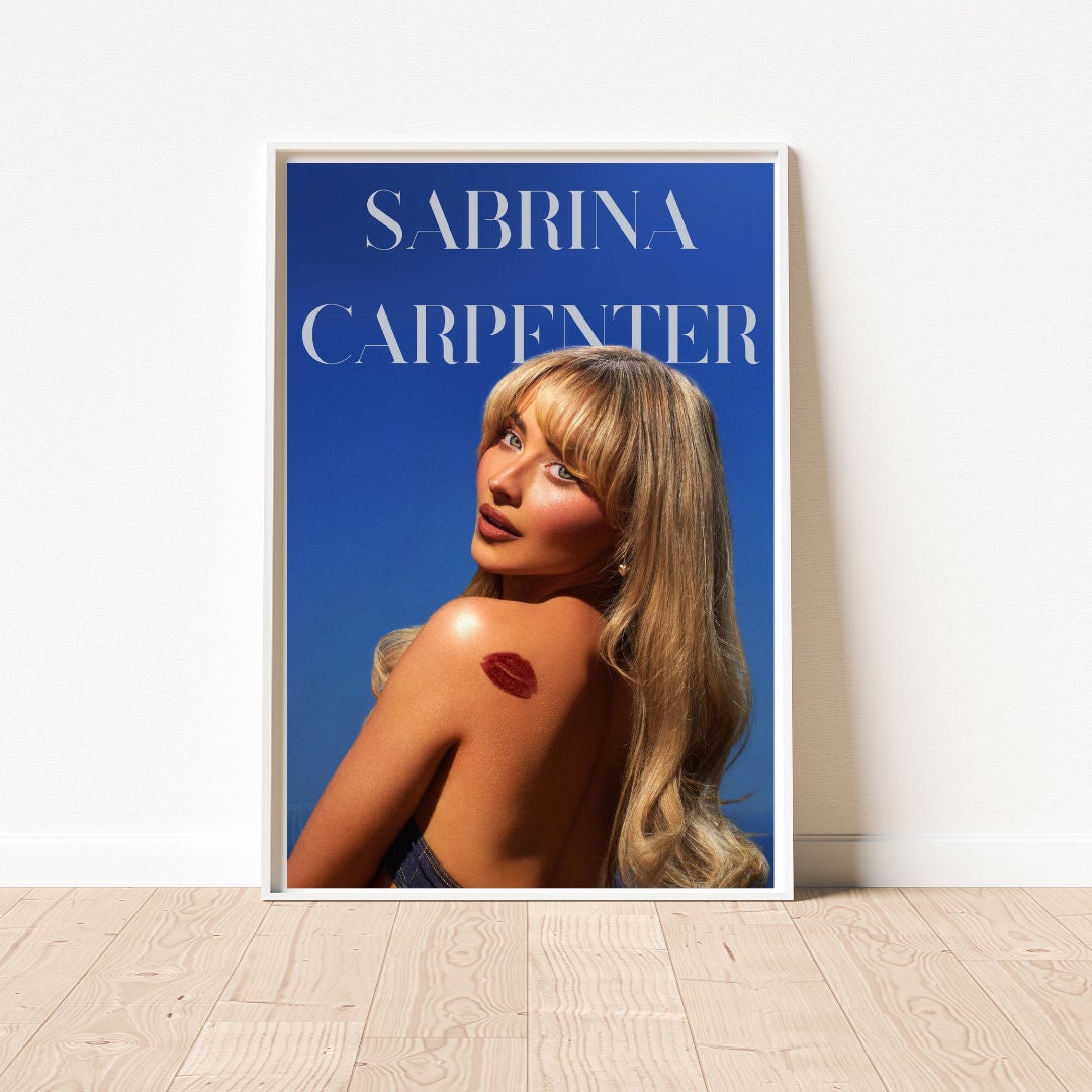 Sabrina Carpenter Print, Sabrina Carpenter Poster, Portrait Art Print ...