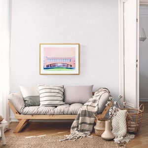 VIRGINIA TECH watercolor art print