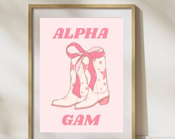 ALPHA GAM art print