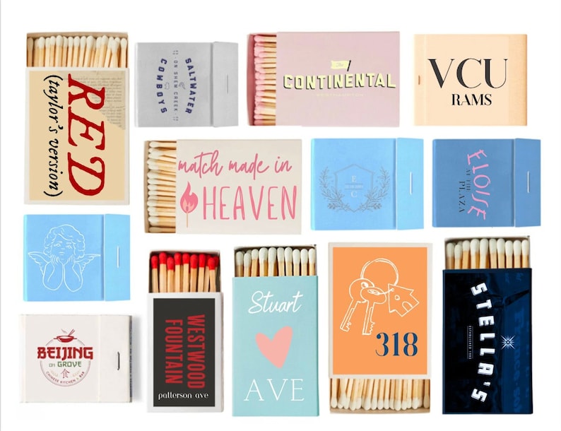 CUSTOM Matchbox Print - Etsy