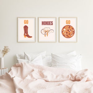 VA TECH themed wall art