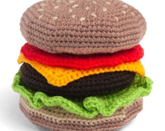 Yummy Burger Crochet Pattern | Food Toy PDF Tutorial