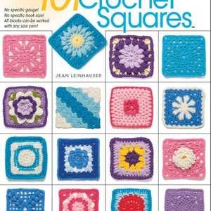 Quadrati all'uncinetto / 101 quadrati / Download PDF / Download immediato / Nessun libro fisico / Modello ebook / Quadrati della nonna