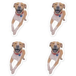 Aufkleber Hund Pitbull Haustiere Aufkleber Rettung Haustiere Kunst Porträtkunst Laptopaufkleber Tiere adoptieren Haustieraufkleber Wasserflasche Abziehbild Wrap-Set