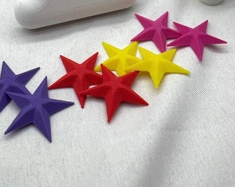 Jumping Spider Enclosure Stars: Colorful Terrarium Decor, 8-Piece Set