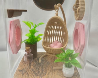 Paquete de accesorios para decoración de arañas saltadoras bohemias, accesorios para terrarios