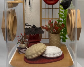 Japan Inspired Jumping Spider Enclosure, Terrarium, Acrylic, Home