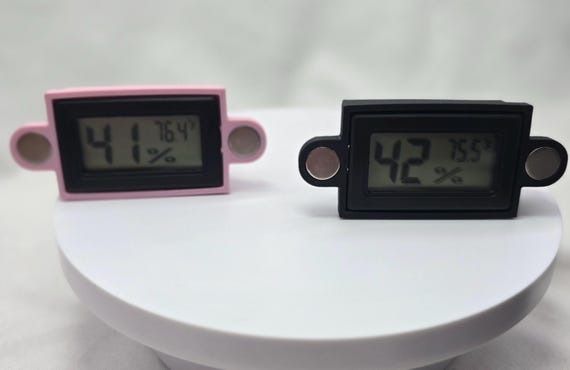 Custom Magnetic Digital Hygrometer Gauge for Jumping Spiders, Insects or Reptiles