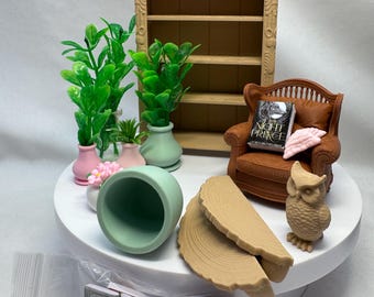 Kit d'accessoires pour terrarium à araignées sauteuses Peaceful Study / accessoires / décoration