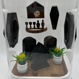 Accessory Pack for Jumping Spiders -  Terrarium Decor Set -  Spider Habitat Supplies - Graveyard