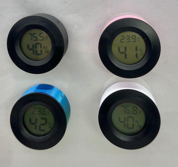 Digital Thermometer Hygrometer, Magnetic Mount, Spider Reptile Lizard Gecko Tank