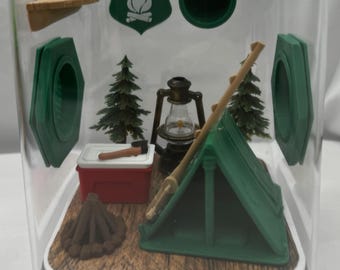 Camping Trip Jumping Spider Enclosure - Custom Terrarium for Jumpers & Arachnids