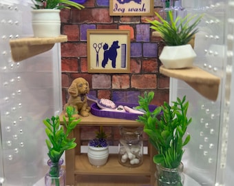 Decor pack for Dog Groomer Jumping Spider Enclosure | Handmade Spider accessories