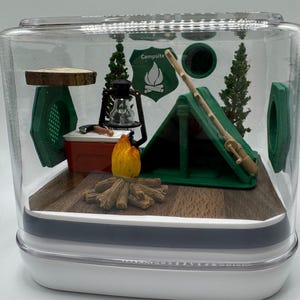 Accessory Pack for Camping Themed Accessories for Jumping Spider Enclosure - Nature-Inspired Terrarium Decor