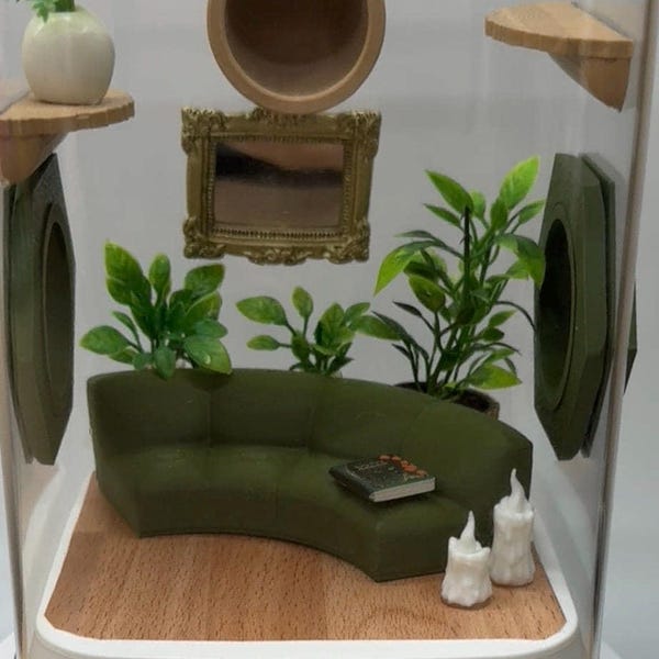 Paquete de accesorios para el terrario de arañas saltarinas Comfy Couch, accesorios, impresión 3D, decoración
