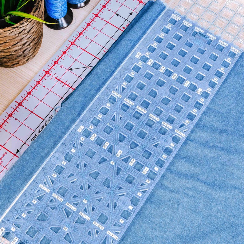 Spool Rulers Truecut 24.5 X 6.5 Inch Ruler With Track & Cutter Guide - Etsy