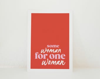 Some Woman for One Woman A6 Card | Fermanagh Spake