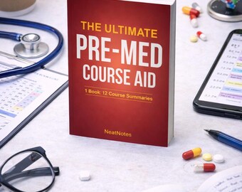 Pre-Med Course Notes Bundle: 12 STEM Study Guides