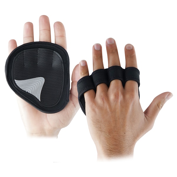 Neoprene and Rubber Padding Multifunctional PALM PROTECTION GRIP Gloves, Unisex Comfortable Fabric Gym Wear Weight Lifting Grip Pads