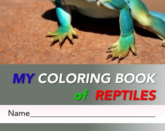 My Coloring Book of Reptiles