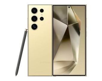 Titanium Yellow, US Version, Ultra Cell Phone, Unlocked Android, Zoom Camera, Long Battery Life, S Pen