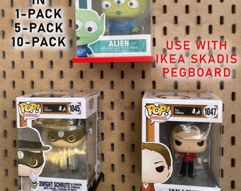 IKEA Skadis Funko Pop Display Shelf — Fits Standard/Soft Case Pops, PLA Honeycomb Design - Fast Ship - Available in 4 Colors