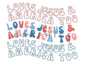 Amerika patriottische Jezus png-bestand, Fourth of July retro boho VS gratis fallin, sublimatie, instant downloadbestand, T-shirt mok tasoverdracht