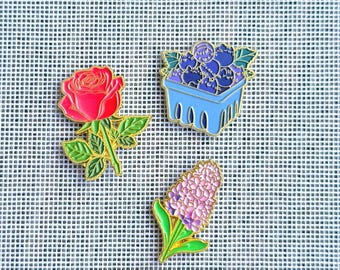 Magnetic Needle Minder - Flower Fruit Design for Cross Stitch Needlepoint