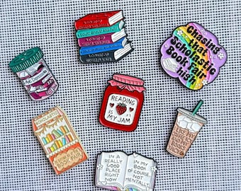 Magnetic Needle Minder – Book Reading Design for Cross Stitch Needlepoint