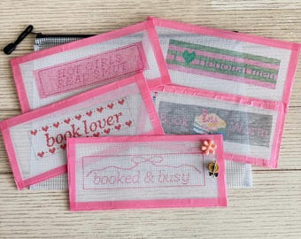 Bookmark Needlepoint Kit – Beginner Handpainted Canvas