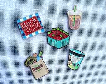 Magnetic Needle Minder for Cross Stitch, Needlepoint – Fun Designs for Projects