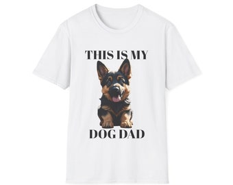 Dog Dad T-Shirt, Puppy Dad Shirt, Gifts for Dog Dads Shirt, Birthday Dog Tee, Cat Dad Short Sleeve Shirt, Father's Day Gifts, Dog Lover Tee